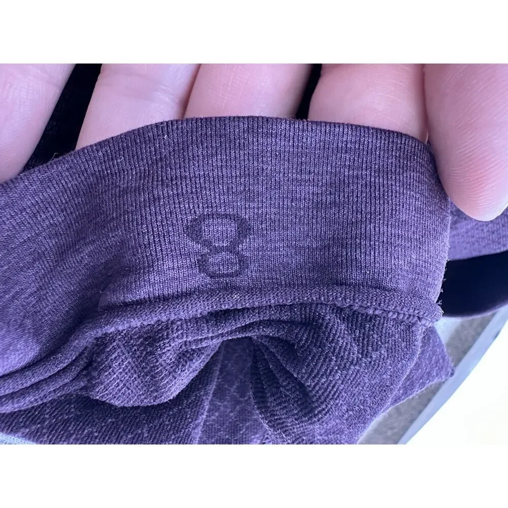 Lululemon Size 8 Women In The Flow Crop Ribbed Ruched Seamless Leggings 44-1